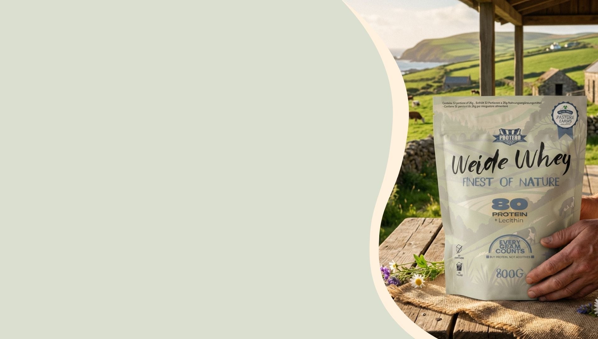 Weide Whey Grass-fed Protein Banner